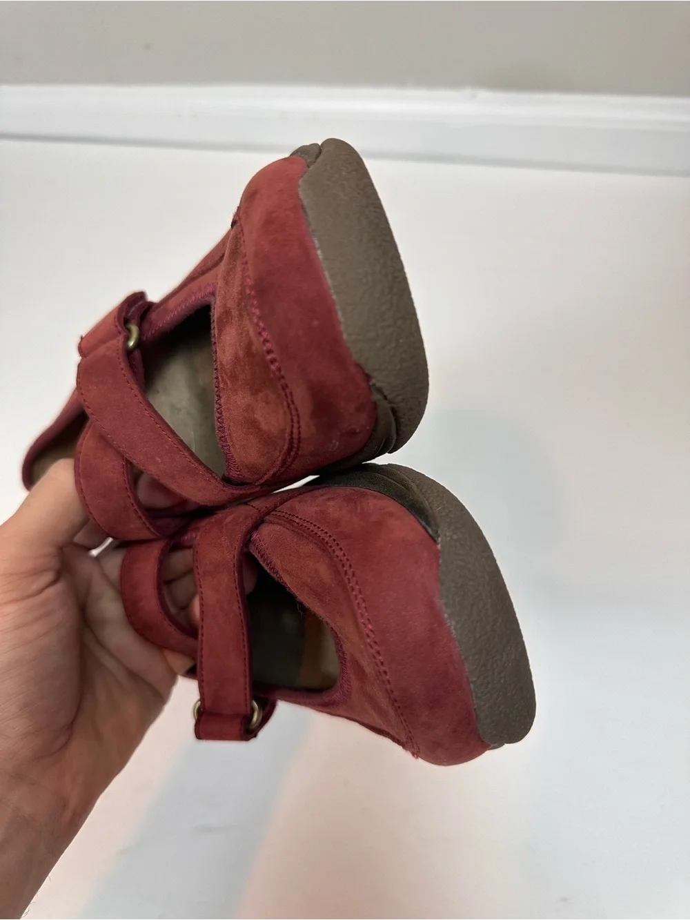 Dansko Red Suede Leather Mary Jane Comfort Shoes EU 37 US 6.5-7